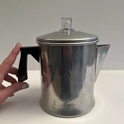 Vtg Chilton Ware 5-7 Cup Aluminum Percolator Coffee Pot Weighs 10oz Complete! • $29.99