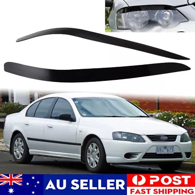 Head Light Eyelids Eyebrows Lid Black For Ford Falcon BA BF XR XR6 XR8 XT • $30.80