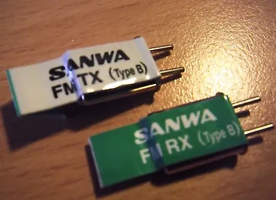 Choice Of New Sanwa Type ***40mhz FM*** TX + RX Crystals • £9.99