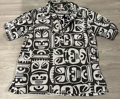 Vtg Go Barefoot Tiki Hawaiian Land Of Aloha Shirt Spooner Kahala Avanti XL • $74