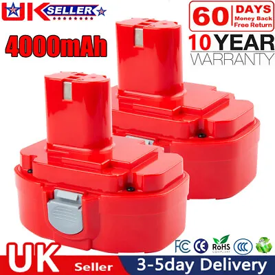 2X 18V 4.0Ah Ni-MH Battery For Makita PA18 1822 1823 1834 1835 8391D 6343D Drill • £7.59