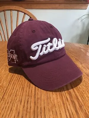 Mississippi State Golf Hat Cap Titleist Men's Strap Back Adjustable Baseball • $24.99