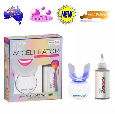 White Glo Accelerator Dentist Blue Light Teeth Whitening System Set • $40.40