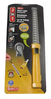 Bayco 30 LED Dual Function Rechargeable Work Light • $13.99