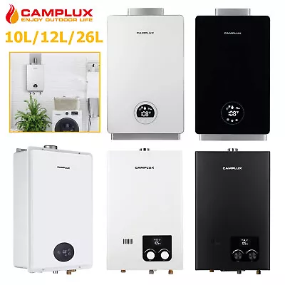 Camplux 26L Indoor Tankless Propane Water Heater Propane Gas Instant Hot Boiler • $284.99