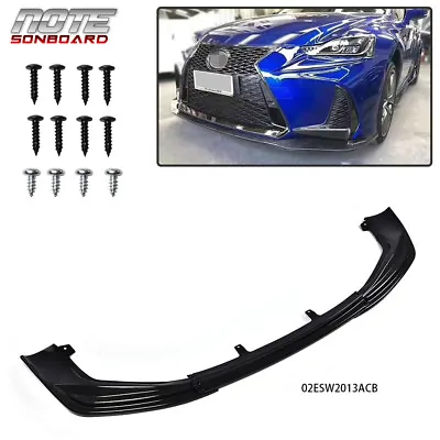 Fit For 2014-16 Lexus IS250 IS350 F-Sport Front Bumper Lip Chin Spoiler Splitter • $45.70