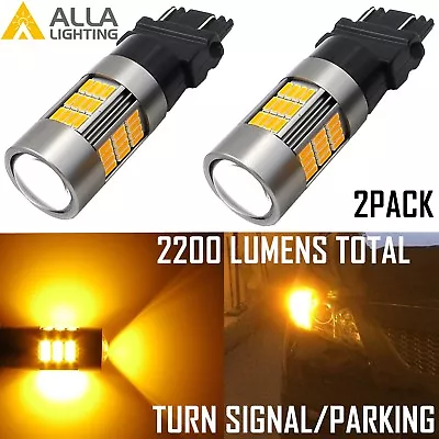 Alla Lighting 3157 3000K 54-LED Turn Signal Light Bulb Lamp BlinkerAmber Yellow • $19.99