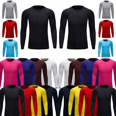 Winter Thermal Underwear Men Long Sleeves Top T-Shirt Base Compression Underwear • $11.99