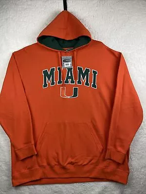 Stadium Men’s Miami Hurricanes 4XL The U Hoodie Hooded Sweatshirt Orange • $46.90