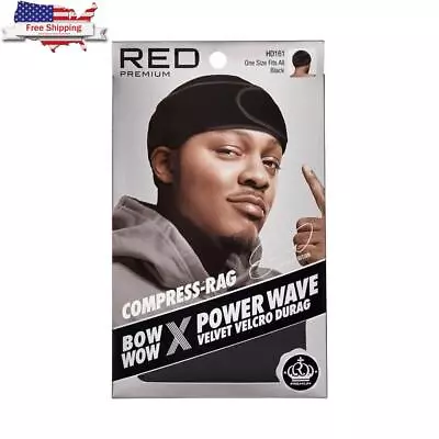 Red Premium Bow Wow X Power Wave Durag 360 Wave Compression Cap For Men & Women • $13.79