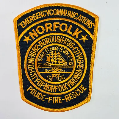 $9.97 • Buy Emergency Communications Norfolk Virginia Fire Rescue VA Dispatcher Patch C6A