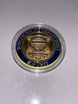 E67 Boston Police Department Special Operations  K-9 Unit  Challenge Coin • $18