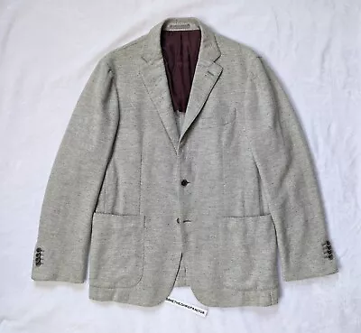 Suitsupply X Moessmer Pure Lambswool Grey Basketweave Unstructured Sport Coat 42 • $100