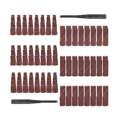 Sand Paper Burr Set 1/4  Shank 2 Inch 50Pcs Rotary Tool Die Grinder Bits Sand... • $59.97