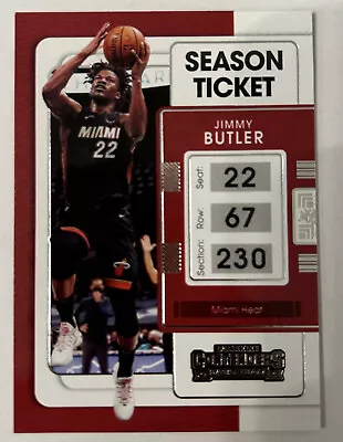 Jimmy Butler 2021-22 Panini Contenders Basketball Season Ticket #53 Miami Heat • $1.96