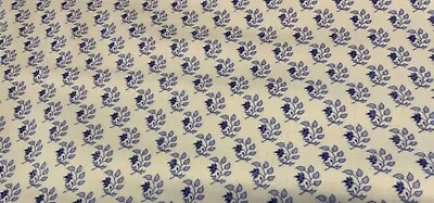 Oilcloth Fabric PVC Coated Block Print Design Double Coated Offcuts 2 Piece • £11