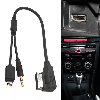 For Audi VW Media-In Audio Music Cable Adapter USB Interface AMI MMI MDI AUX • $9.50