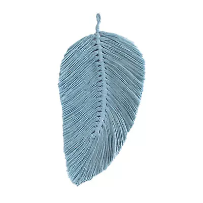 Leaf Tassels Tapestry Wall Decor Exquisite Macrame Wall Hanging Feather Boho • $9.56