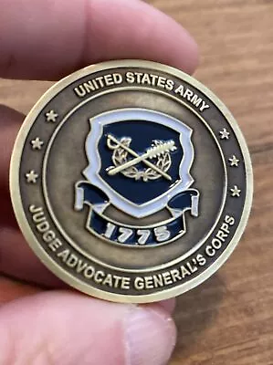 US Army Judge Advocate General’s Corps Challenge Coin Col Fluke • $2.99