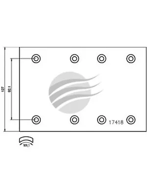 Textar Commercial Lining For Rockwell Axle (1741801) • $197.01