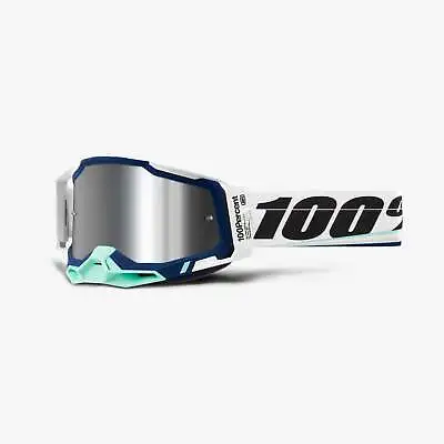 100% RACECRAFT 2® Goggle Moto/MTB Arsham Mirror Silver Lens NEW IN BOX! • $60