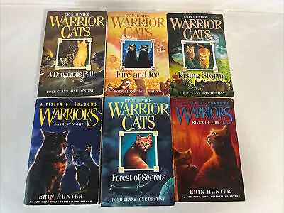 Warrior Cats Books | Warriors Bundle Of 6 Paperbacks - Good Condition Smoke Free • £12.73