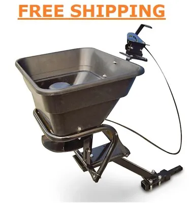 80 Lbs UTV ATV Mount Motor Fertilizer Sand Salt Spreader Grass Seeder Farming • $278.70