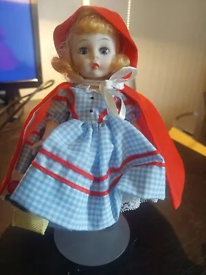 Madame Alexander Doll 8   Little Red Riding Hood With Fruit Bag And Stand • $7.29