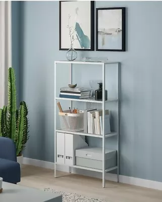 Ikea BAGGEBO Shelving Storage Unit Metal. White 60x25x116cm BRAND NEW ITEM • £38.32