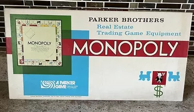 Monopoly Board Game Parker Brothers 1973 Vintage • $20