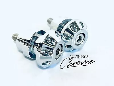 $59.99 • Buy Zx-14 Chrome Aftermarket Swingarm Spools For 2006-2011 Kawasaki Ninja Zx-14