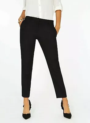 Dorothy Perkins Black Textured Tailored Slim  Fit Trousers Bnwt Uk 8 Eu 36 Us 4 • £8.99