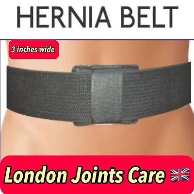 3   Wide Umbilical Hernia Support Belt Abdominal Navel Truss One Removable Pad • £11.99