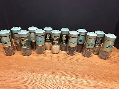 ✰ Vintage SCHILLING/McCormick Spice Jars Avocado/Sage Green Lid ✰YOUR CHOICE✰ • $12.15