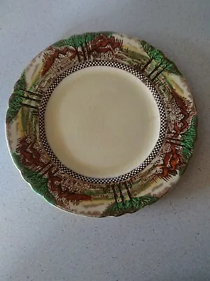 Vintage Myott Son&Co Englands Countryside Plate Trees Cottage Landscape 20cm Dia • £2.80