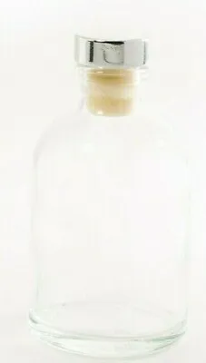 £4.50 • Buy Small Mini Glass Bottles - 30ml - Silver Tops - Packs 50-150 - Wedding Favours