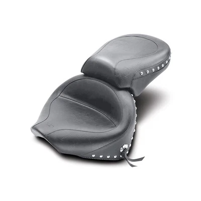 $740 • Buy Mustang 75910 Black Two Piece Studded Seat 00-11 Yamaha VStar XVS1100