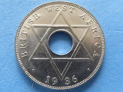 £6 • Buy BRITISH WEST AFRICA HALFPENNY EDWARD VIII 1936-KN HIGH GRADE £6.00 Box.23