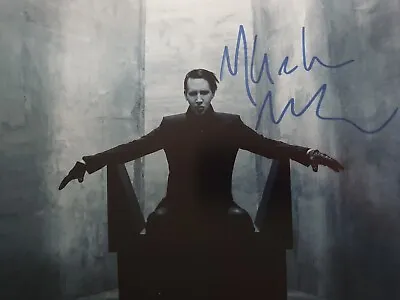 $110 • Buy Marilyn Manson Hand Signed Autograph Photo 8x10 Singer Actor  Johnny Depp 