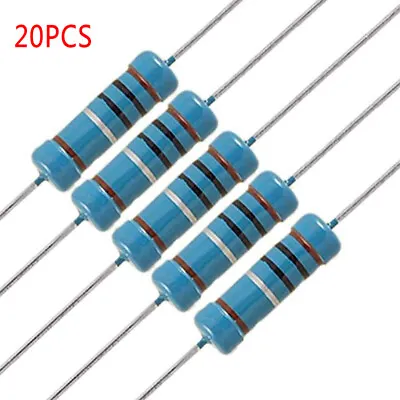 2W Resistors Metal Film ±1% -0.1 Ohm To 4.7M Ohm 162 Values Available Pack Of 20 • $6.24