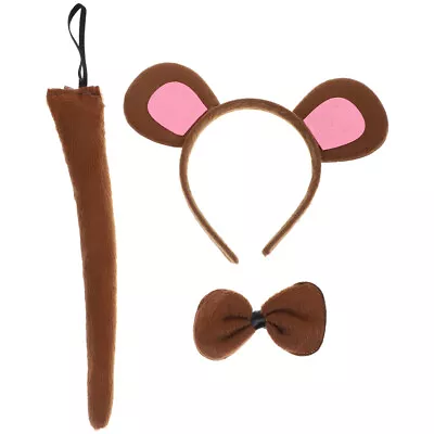  Monkey Costume Kids Girls Suit Animal Ears Headband Sheep Child Halloween • £8.49