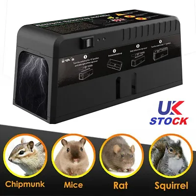 £18.99 • Buy Mouse Trap Electronic Mice Rodent Killer Rat Pest Control Electric Zapper NST