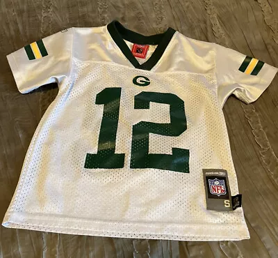 AARON RODGERS Green Bay PACKERS Football REEBOK Little Boys Size 4 Jersey NFL • $14.99