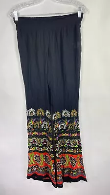 Patrons Of Peace Womens Pants Palazzo Bottom Tribal Print Multicolor Size S.     • $20.23