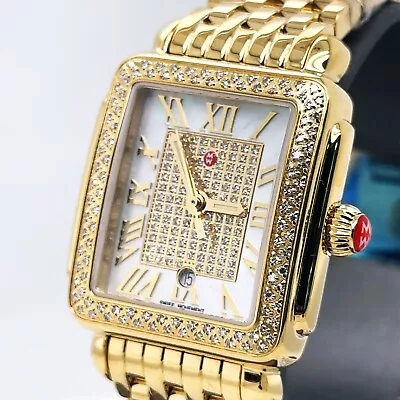 Michele Limited Edition Deco Madison Mid 18K Gold-Plated MWW06G000038 New • $3495