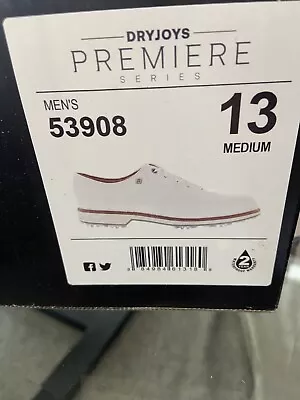 New FootJoy Golf Premiere Series Packard Shoes 13 Medium All White • $180