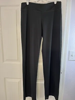 MOSSIMO Leggings Women’s Black Stretch Exercise Workout Sz L 821 • $11.41