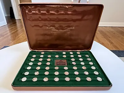 1976 Franklin Mint Pro Football Hall Of Fame Silver Mini Coin Set (48 Of 50 Pcs) • $170