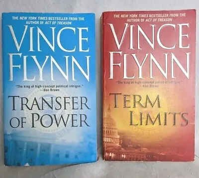 Vince Flynn Lot Crime Thriller Term Limits Transfer Of Power Marines Political 2 • $8.95