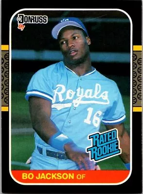 1987  Donruss Bo Jackson  RC RR 35 Kansas City Royals (G) • $7.99